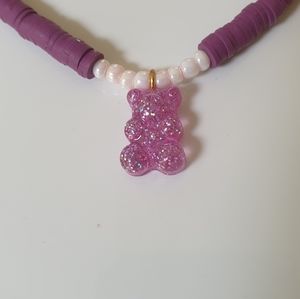 Necklace with gummy bear